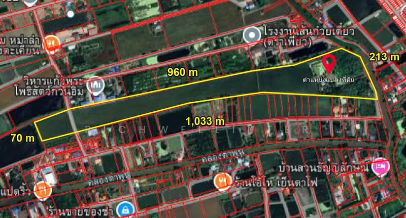 Land for sale in Wang Takian, 53 rai, behind Makro, adjacent to a canal,, Chachoengsao, Wang Ta Khian, Muang Chachoengsao, Chachoengsao, , 84,816 sqm, Land For Sale, by richwellinter, 500179434 - DDproperty.com