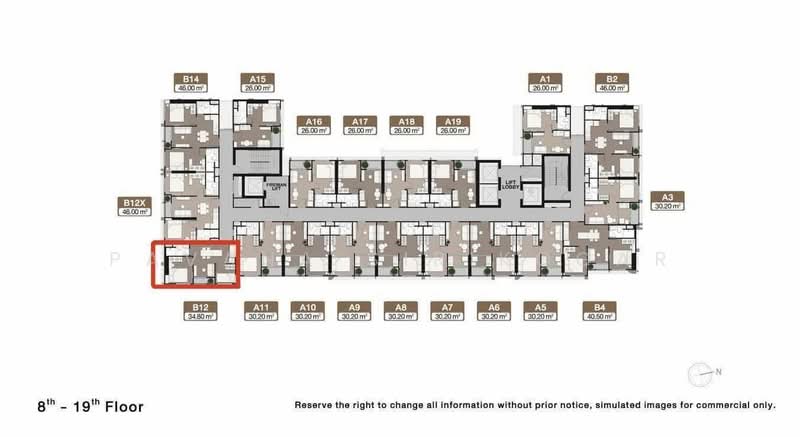 Nue District R9, Bangkok, 59 Rama 9 Road, Huai Khwang, Huai Khwang, Bangkok, 2 Bedrooms, 35 sqm, Condo For Rent, by Pavana Sirikogar, 500179592 - DDproperty.com