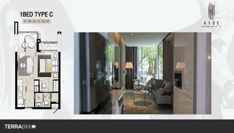 Hyde Sukhumvit 11 : ไฮด์ สุขุมวิท11, กรุงเทพ, 11 ซอยสุขุมวิท 11, คลองเตยเหนือ, วัฒนา, กรุงเทพ, 35 ตร.ม., คอนโด ขาย, โดย Orapa Sumetheesirisakul, 500180279 - DDproperty.com