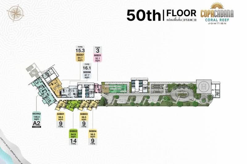 Copacabana Coral Reef, Chon Buri (Pattaya), 385-16 Moo 12, Nong Pru, Bang Lamung (Pattaya), Chon Buri (Pattaya), 3 Bedrooms, 146 sqm, Condo For Sale, by Angsanawee Phrohying, 500181365 - DDproperty.com