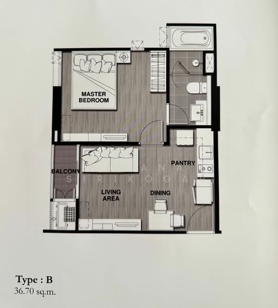 The Crest Sukhumvit 49, Bangkok, Sukhumvit 49, Khlong Tan Nua, Watthana, Bangkok, 1 Bedroom, 37 sqm, Condo For Rent, by Pavana Sirikogar, 500182282 - DDproperty.com