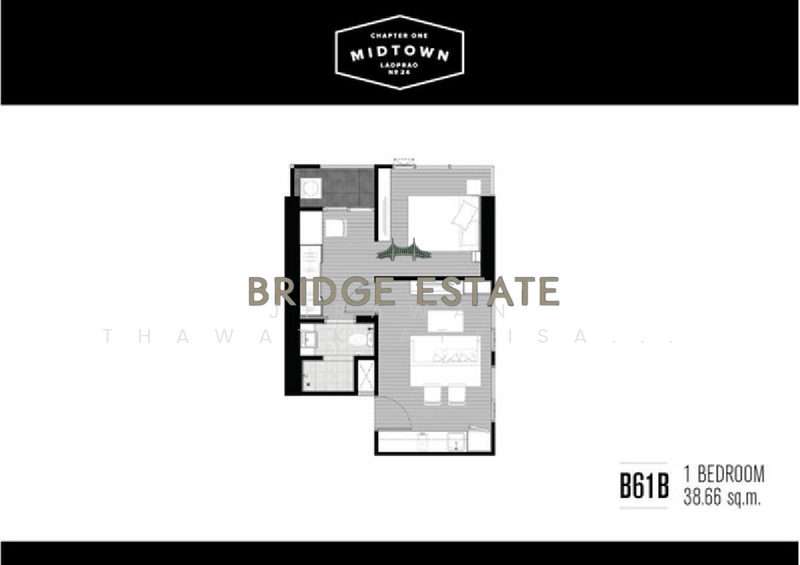 Chapter one Midtown Ladprao 24, กรุงเทพ, 432 ถนนลาดพร้าว, จอมพล, จตุจักร, กรุงเทพ, 39 ตร.ม., คอนโด ให้เช่า, โดย Jirawan Thawatkiattisak (Eve), 500183023 - DDproperty.com