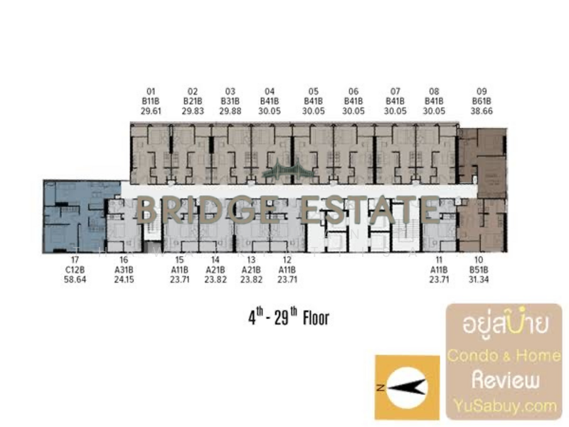 Chapter one Midtown Ladprao 24, Bangkok, 432 Ladprao Road, Jom Phon, Chatuchak, Bangkok, 1 Bedroom, 39 sqm, Condo For Rent, by Jirawan Thawatkiattisak (Eve), 500183023 - DDproperty.com