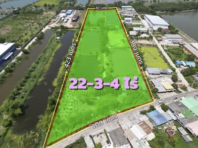 ขาย - ที่ดินสวย แปลงใหญ่ 22-3-4 ไร่ บางบ่อ สมุทรปราการ ทำเลทอง, สมุทรปราการ