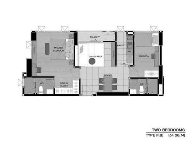 Aspire Sukhumvit 48, Bangkok, Sukhumvit Road, Phra Kanong, Khlong Toei, Bangkok, 2 Bedrooms, 65 sqm, Condo For Sale, by Savita Pothong, 500185069 - DDproperty.com