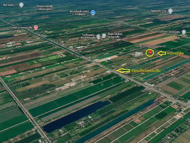ที่ดินเปล่า เนื้อที่ 200 ตร.ว. ถนนเลียบคลอง 10 ตำบลบึงบา อำเภอหนองเสือ จังหวัดปทุมธานี, Pathum Thani, เลียบคลอง10, Bung Ba, Nong Sua, Pathum Thani, , 800 sqm, Land For Sale, by ภัทรนัน อิศรางกูร ณ อยุธยา, 500185444 - DDproperty.com