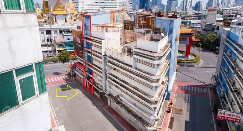 ตึก 4.5 ชั้น 5 คูหา มีดาดฟ้า (ห้องมุม) วงเวียนโอเดียน ซอยเยาวราช 3, Bangkok, เยาวราช, Samphanthawong, Samphanthawong, Bangkok, 1 Bedroom, 1,100 sqm, Townhouse For Sale, by กรกฤตย์ บุญสระ, 500185875 - DDproperty.com