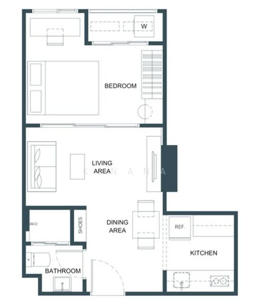 FLO by Sansiri : โฟล บาย แสนสิริ, กรุงเทพ, ถ.สมเด็จเจ้าพระยา, คลองสาน, คลองสาน, กรุงเทพ, 35 ตร.ม., คอนโด ขาย, โดย K.Nana, 500187226 - DDproperty.com