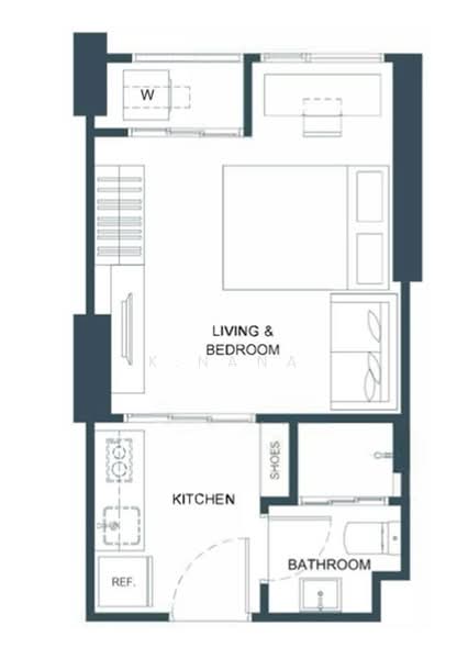 FLO by Sansiri, Bangkok, Somdet Chaopraya Road, Khlong San, Khlong San, Bangkok, 1 Bedroom, 25 sqm, Condo For Sale, by K.Nana, 500187233 - DDproperty.com