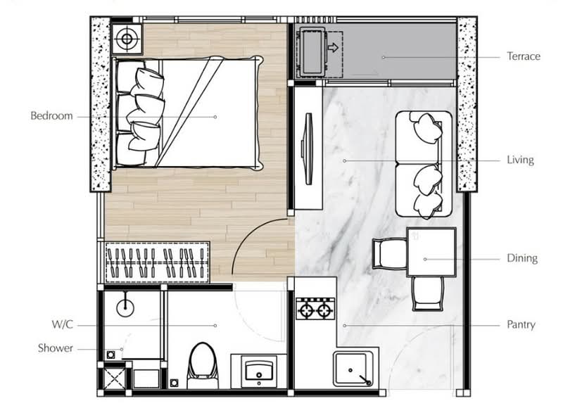 เบลส เรสสิเด้นซ์ เอกมัย (Bless Residence Ekkamai), กรุงเทพ, Sukhumvit 71, คลองตันเหนือ, วัฒนา, กรุงเทพ, 27 ตร.ม., คอนโด ให้เช่า, โดย เมธี เจ้าพานิช, 500187362 - DDproperty.com