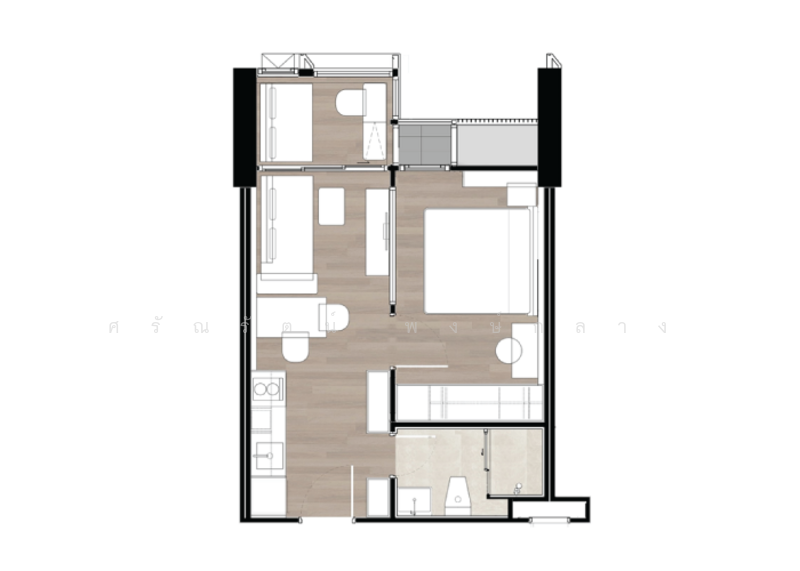 The Issara Sathorn : ดิ อิสสระ สาทร, Bangkok, ถนนจันทน์, Thung Maha Mek, Sathon, Bangkok, 2 Bedrooms, 37 sqm, Condo For Rent, by Saranrat Pongklang, 500187551 - DDproperty.com