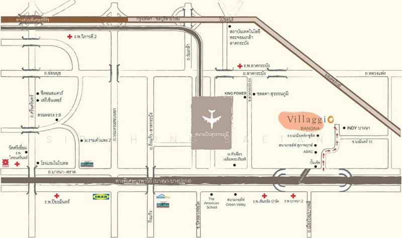 Villaggio Bangna : วิลเลจจิโอ บางนา, สมุทรปราการ, ทางคู่ขนาน ถนนบางนา-ตราด, บางบ่อ, บางบ่อ, สมุทรปราการ, 122 ตร.ม., บ้านเดี่ยว ขาย, โดย Sirithong Saetang, 500187683 - DDproperty.com