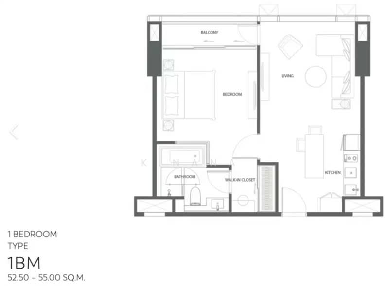 The Strand Thonglor, Bangkok, 36 Soi Sukhumvit 55, Khlong Tan Nua, Watthana, Bangkok, 1 Bedroom, 56 sqm, Condo For Sale, by K.Nana, 500188731 - DDproperty.com