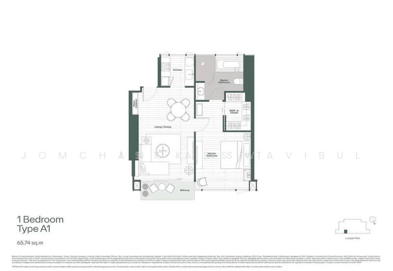 Dusit Central Park (Residences) : ดุสิต เซ็นทรัลพาร์ค, กรุงเทพ, 946 ถนนพระราม 4, สีลม, บางรัก, กรุงเทพ, 66 ตร.ม., คอนโด ขาย, โดย Jomchanok Aswavibul, 500189682 - DDproperty.com
