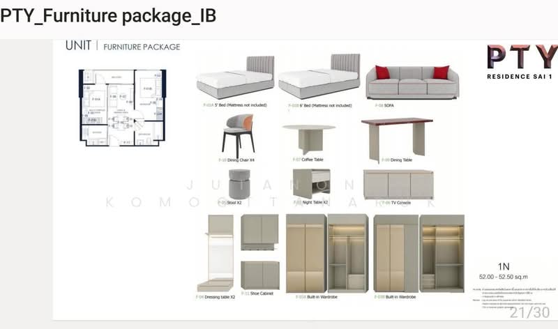 PTY Residence Sai 1, Chon Buri (Pattaya), Nong Pru, Bang Lamung (Pattaya), Chon Buri (Pattaya), 2 Bedrooms, 53 sqm, Condo Option To Buy, by Jutanon Komoottanaruk, 500190278 - DDproperty.com