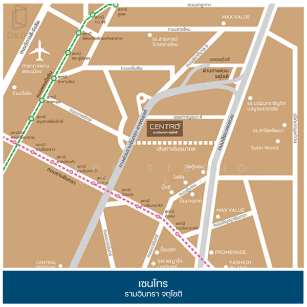 Centro Ramindra-Chatuchot : เซนโทร รามอินทรา-จตุโชติ, กรุงเทพ, 4 ถนนกาญจนาภิเษก, ออเงิน, สายไหม, กรุงเทพ, 172 ตร.ม., บ้านเดี่ยว ขาย, โดย OKDD STUDIO Co., Ltd., 500190296 - DDproperty.com