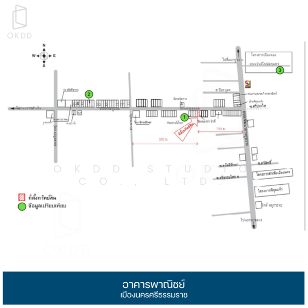 อาคารพาณิชย์ เมืองนครศรีธรรมราช, Nakhon Si Thammarat, Nai Muang, Muang Nakhon Sri Thammarat, Nakhon Si Thammarat, , 120 sqm, Shophouse For Sale, by OKDD STUDIO Co., Ltd., 500190325 - DDproperty.com