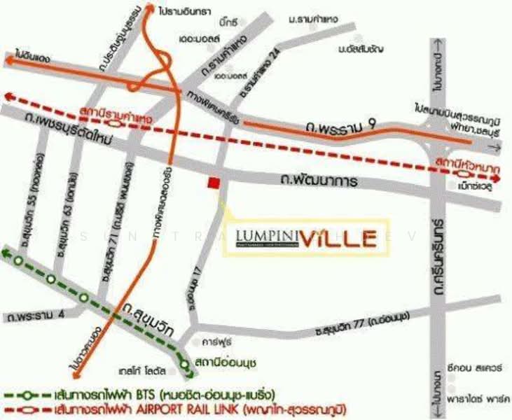 Lumpini Ville Pattanakarn - New Phetchaburi, Bangkok, - Soi Phatthanakan 26, Phatthanakan Road, Suan Luang, Suan Luang, Bangkok, 2 Bedrooms, 45 sqm, Condo For Rent, by Sunitra Sachdev, 500190356 - DDproperty.com