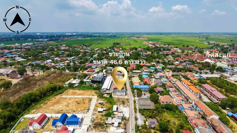 ขาย - ขายบ้านดีไซน์ยุโรป ตำบลธนู อำเภออุทัย จังหวัดพระนครศรีอยุธยา ใกล้วัดสะแกเพียง 500 เมตร, พระนครศรีอยุธยา