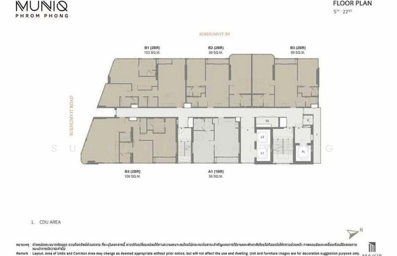 Muniq Phrom Phong : มิวนีค พร้อมพงษ์, กรุงเทพ, ซอยสุขุมวิท 39, คลองตันเหนือ, วัฒนา, กรุงเทพ, 108 ตร.ม., คอนโด ขาย, โดย Sutapat Pariwong, 500191094 - DDproperty.com
