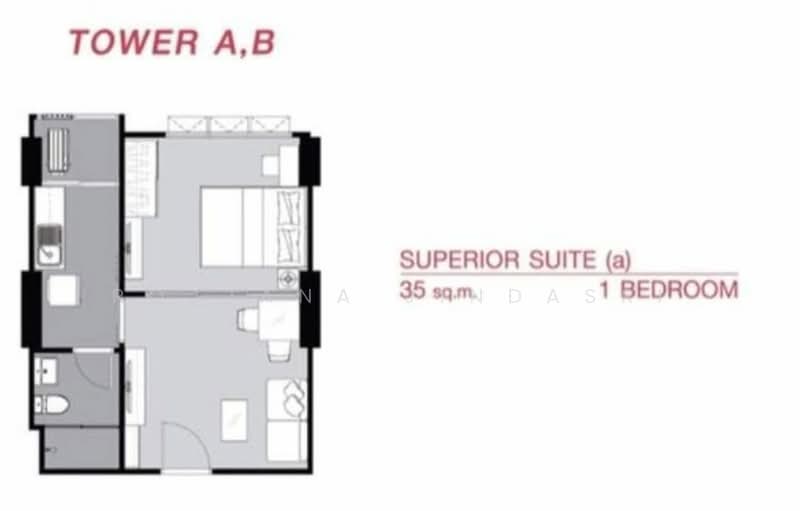 Supalai Veranda Ramkhamhaeng, Bangkok, Ramkhamhaeng Road, Hua Mak, Bang Kapi, Bangkok, 1 Bedroom, 35 sqm, Condo For Rent, by Rojjana Jindasri, 500191576 - DDproperty.com