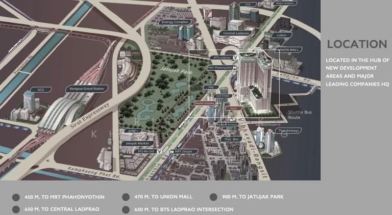 The Privacy Jatujak, Bangkok, 1100  Vibhavadi Rangsit Road, Jom Phon, Chatuchak, Bangkok, 1 Bedroom, 48 sqm, Condo For Rent, by Kritaphak Khongmueang, 500191729 - DDproperty.com