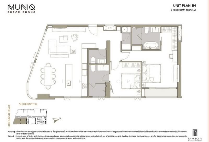 Muniq Phrom Phong, Bangkok, Soi Sukhumvit 39, Khlong Tan Nua, Watthana, Bangkok, 2 Bedrooms, 108 sqm, Condo For Sale, by Kitha Sopha, 500191929 - DDproperty.com