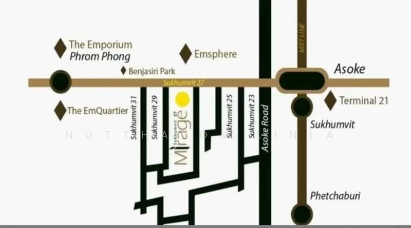 Mirage Sukhumvit 27, Bangkok, 6 Soi Sukhumvit 27, Khlongtoei Nua, Watthana, Bangkok, 2 Bedrooms, 66 sqm, Condo For Sale, by Nuttharom Linla , 500192947 - DDproperty.com