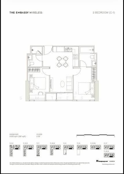 The Embassy Wireless, Bangkok, 1042 Witthayu Rd, Lumphini, Pathum Wan, Bangkok, 2 Bedrooms, 54 sqm, Condo For Sale, by Orapa Sumetheesirisakul, 500193339 - DDproperty.com