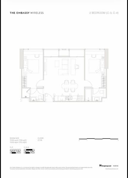 The Embassy Wireless, Bangkok, 1042 Witthayu Rd, Lumphini, Pathum Wan, Bangkok, 2 Bedrooms, 71 sqm, Condo For Sale, by Orapa Sumetheesirisakul, 500193363 - DDproperty.com