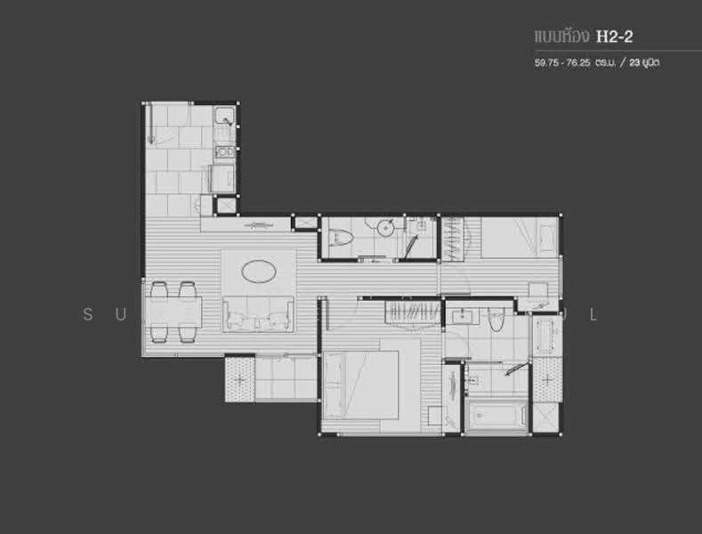 H Sukhumvit 43, Bangkok, 28 Sukhumvit 34 Road, Khlong Tan Nua, Watthana, Bangkok, 2 Bedrooms, 59 sqm, Condo For Sale, by Orapa Sumetheesirisakul, 500193568 - DDproperty.com