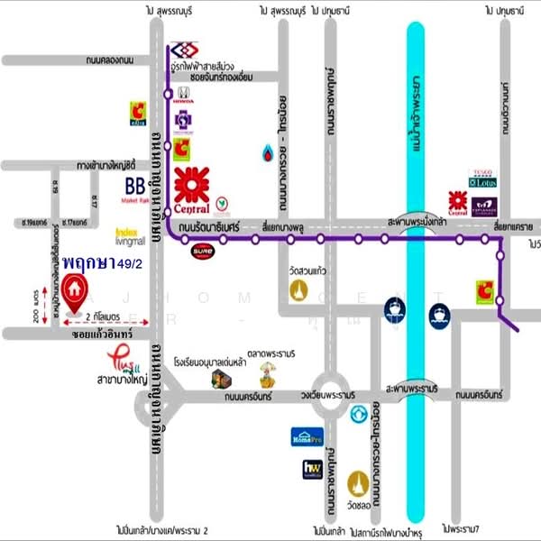 Baan Pruksa 49/2 Bangyai-Kaewin : บ้านพฤกษา 49/2 บางใหญ่-แก้วอินทร์, นนทบุรี, ซอยแก้วอินทร์ 11 ต.เสาธงหิน อ.บางใหญ่ จ.นนทบุรี, เสาธงหิน, บางใหญ่, นนทบุรี, 120 ตร.ม., ทาวน์เฮ้าส์ ขาย, โดย AJHOMECENTER - คุณบู้, 500193590 - DDproperty.com