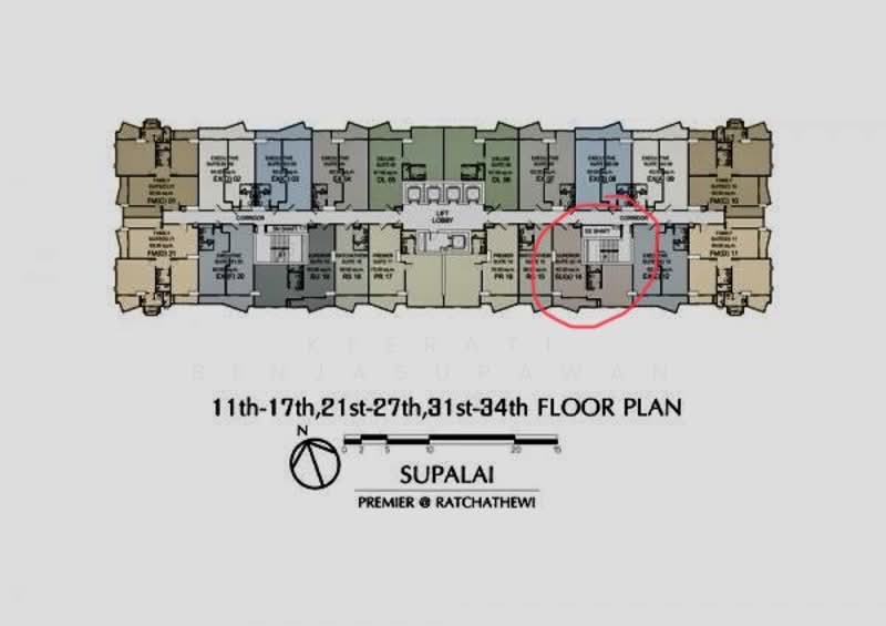 Supalai Premier Ratchathewi, Bangkok, 188 Phetchaburi Road, Thanon Phetchaburi, Ratchathewi, Bangkok, 1 Bedroom, 64 sqm, Condo For Sale, by Keerati Benjasupawan, 500194597 - DDproperty.com