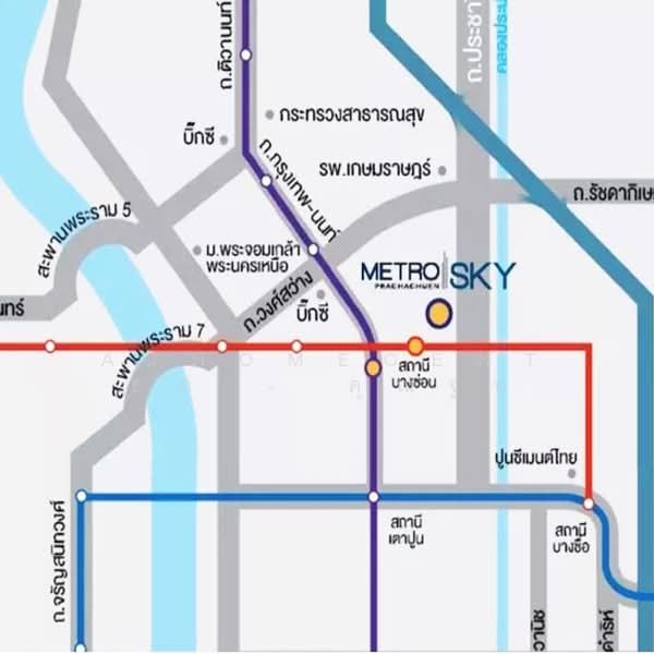 Metro Sky Bang Son Interchange (Prachachuen), Bangkok, 769 Pracha Chuen Road, Wong Sawang, Bang Sue, Bangkok, 1 Bedroom, 28 sqm, Condo For Sale, by AJHOMECENTER - คุณจูน, 500194777 - DDproperty.com