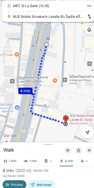 NUE Noble Srinakarin-Lasalle, Samut Prakan, Srinakarin Road, Samrong Nua, Muang Samut Prakarn, Samut Prakan, 1 Bedroom, 25 sqm, Condo For Rent, by Anyaporn Srikanlayanabut, 500195657 - DDproperty.com