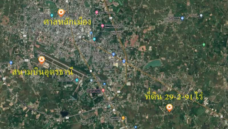 ที่ดินเปล่า 29-2-91 ไร่ ติดตัวเมืองอุดรธานี อ.เมือง จ.อุดรธานี, Udon Thani, Nong Khon Kwang, Muang Udon Thani, Udon Thani, , 47,564 sqm, Land For Sale, by Paiwong Onna-nam, 500195909 - DDproperty.com