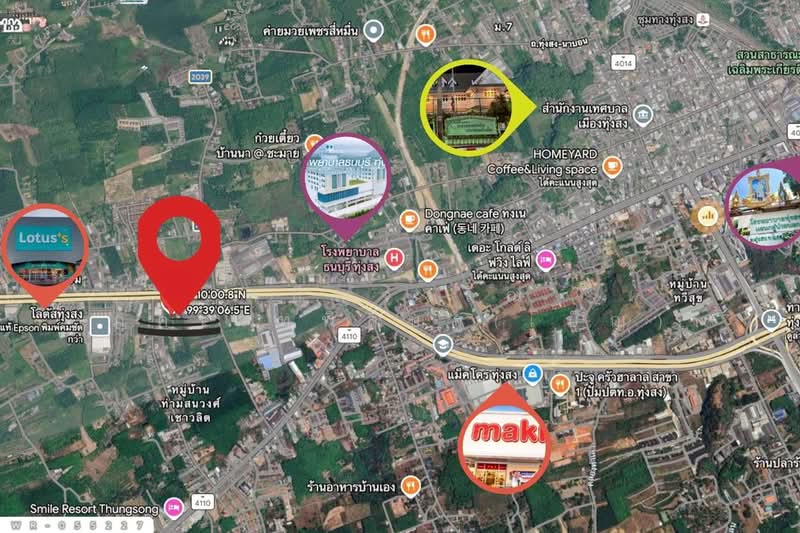 WR-055227 Land for sale in Thung Song, Nakhon Si Thammarat, 15 rai 1.3 sq.wa., near Lotus Thung Song, Nakhon Si Thammarat, Chamai, Thung Song, Nakhon Si Thammarat, , 24,004 sqm, Land For Sale, by Benchawarin Pakkawetppisit, 500196080 - DDproperty.com
