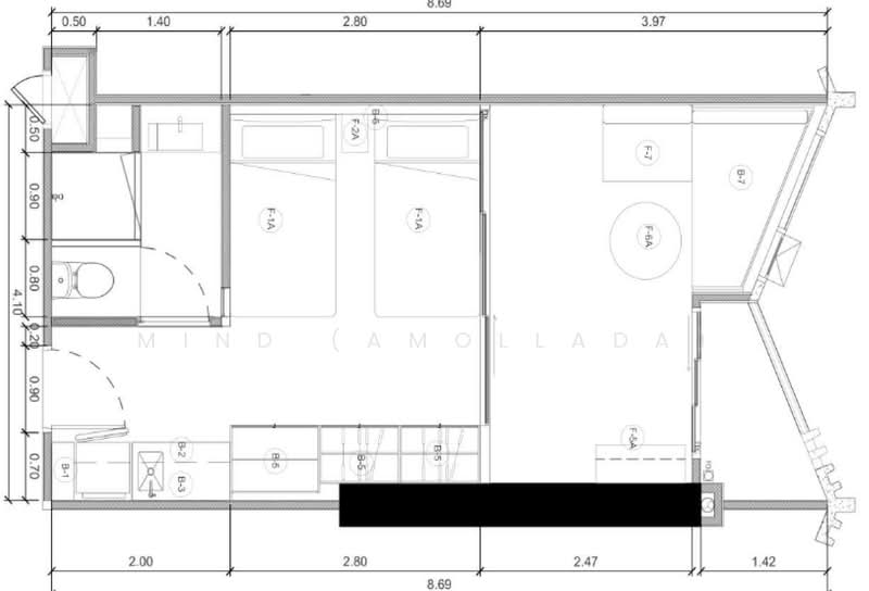 Triple Y Residence Samyan, กรุงเทพ, ถนนพระรามที่ 4, วังใหม่, ปทุมวัน, กรุงเทพ, 38 ตร.ม., คอนโด ให้เช่า, โดย Mind (Amollada), 500198590 - DDproperty.com
