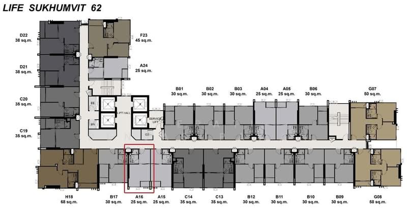 Life Sukhumvit 62, Bangkok, Soi Sukhumvit 62, Bang Chak, Phra Khanong, Bangkok, Studio, 25 sqm, Condo For Sale, by Keerati Benjasupawan, 500198903 - DDproperty.com
