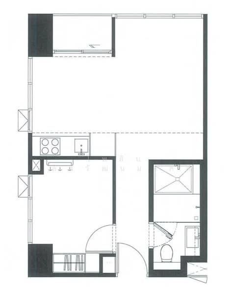 Siamese Rama 9, Bangkok, Rama 9 Road, Huai Khwang, Huai Khwang, Bangkok, 2 Bedrooms, 54 sqm, Condo For Rent, by ไพลิน เลิศวัฒนมงคล, 500199738 - DDproperty.com