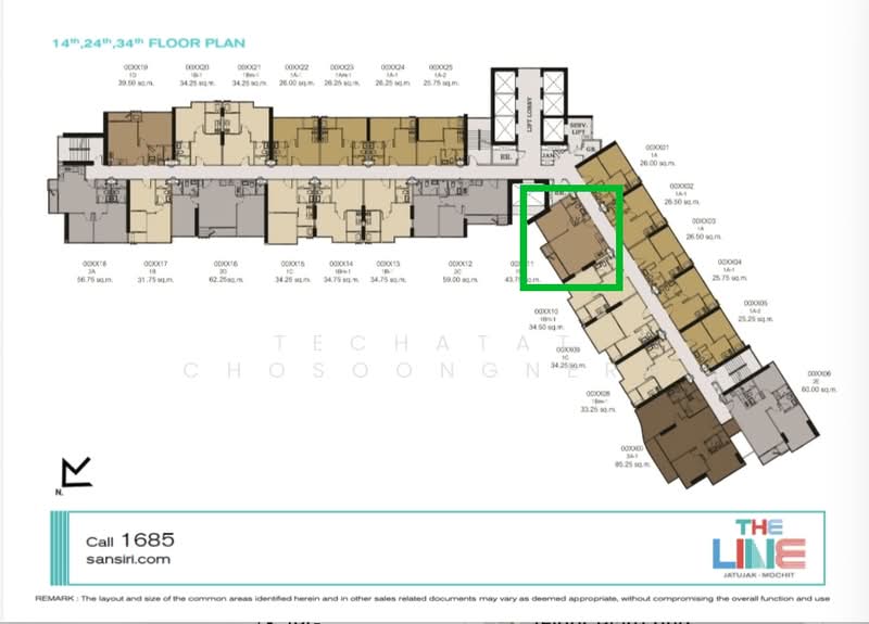 The Line Jatujak-Mochit : เดอะ ไลน์ จตุจักร - หมอชิต, กรุงเทพ, ถนนพหลโยธิน, จอมพล, จตุจักร, กรุงเทพ, 45 ตร.ม., คอนโด ให้เช่า, โดย Techatat Chosoongnern, 500199768 - DDproperty.com