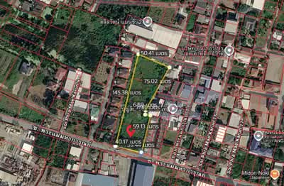ขาย - ที่ดินถมแล้ว 4 ไร่ ซอยพระแม่การุณย์ ศรีสมาน เดินทางสะดวก ใกล้ทางด่วน, นนทบุรี