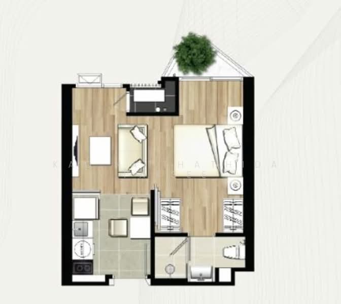 Chewathai Residence Thonglor, Bangkok, Soi Thonglor 20, Thonglor Road, Khlong Tan Nua, Watthana, Bangkok, 1 Bedroom, 30 sqm, Condo For Sale, by Kao Natthathida Paksee, 500200830 - DDproperty.com