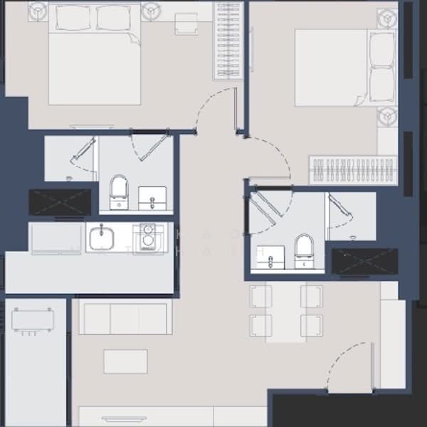 Life Charoennakhon-Sathorn, Bangkok, 670 Charoen Nakhon Road, Bang Lam Phu Lang, Khlong San, Bangkok, 2 Bedrooms, 57 sqm, Condo For Sale, by Kao Natthathida Paksee, 500200858 - DDproperty.com