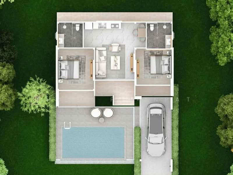 Pool villa ใจกลางเมืองใกล้ทะเลเพียง 2นาที ใกล้แหลงท่องเที่ยว, สุราษฎร์ธานี, แม่น้ำ, เกาะสมุย, สุราษฎร์ธานี, 160 ตร.ม., วิลล่า ขาย, โดย Thanya Pimonpat, 500201219 - DDproperty.com