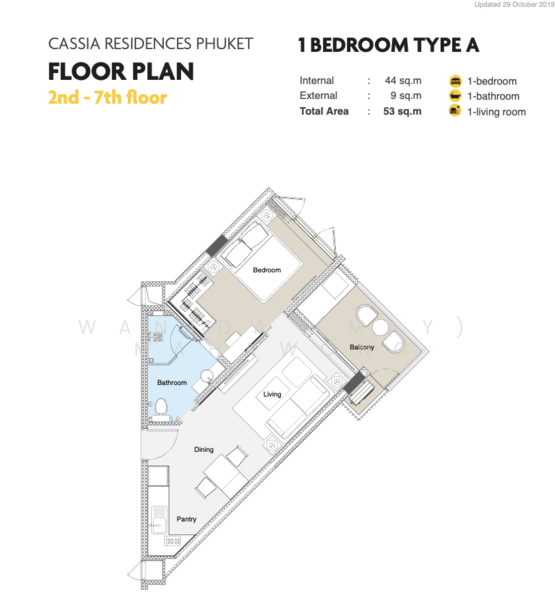 Cassia Residence : แคสเซีย เรสซิเดนซ์, ภูเก็ต, ถนนศรีสุนทร, เชิงทะเล, ถลาง, ภูเก็ต, 53 ตร.ม., คอนโด ให้เช่า, โดย Wanida (May) Mahawong, 500201611 - DDproperty.com