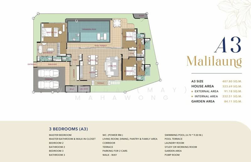 Mali Villas : มะลิ วิลล่า, ภูเก็ต, เทพกระษัตรี, ถลาง, ภูเก็ต, 315 ตร.ม., วิลล่า ขาย, โดย Wanida (May) Mahawong, 500201903 - DDproperty.com