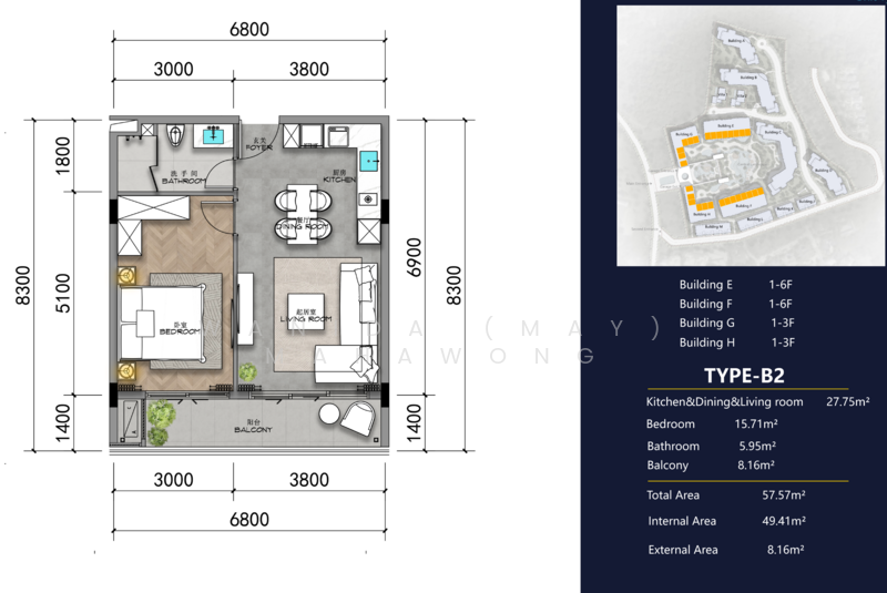 Ayana Heights Seaview Residence, Phuket, Rawai, Muang Phuket, Phuket, 1 Bedroom, 58 sqm, Condo For Sale, by Wanida (May) Mahawong, 500201924 - DDproperty.com