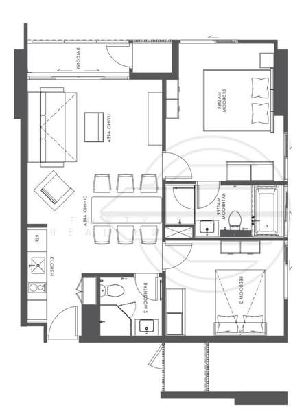 Circle Sukhumvit 31, Bangkok, Soi Sukhumvit 31, Khlong Tan Nua, Watthana, Bangkok, 2 Bedrooms, 70 sqm, Condo For Rent, by Forty-Six Real Estate Group, 500202955 - DDproperty.com