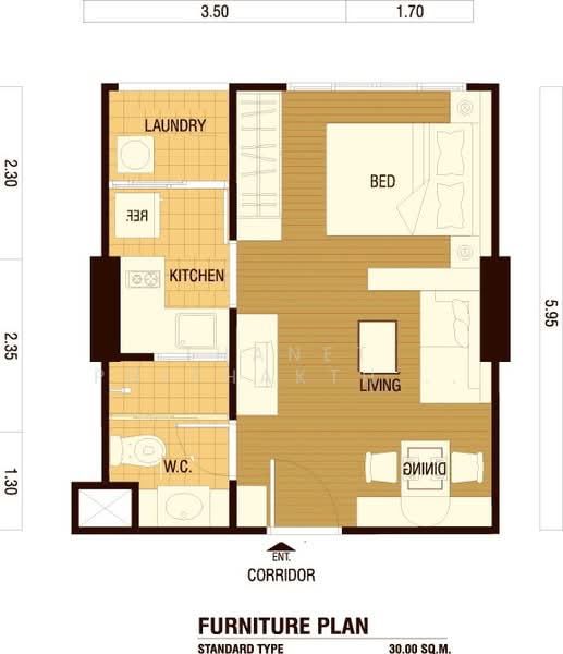 Lumpini Ville Ramkhamhaeng 44, Bangkok, - Ramkamhang Road, Hua Mak, Bang Kapi, Bangkok, Studio, 30 sqm, Condo For Rent, by Thanet Phithakthanangkoon, 500203207 - DDproperty.com